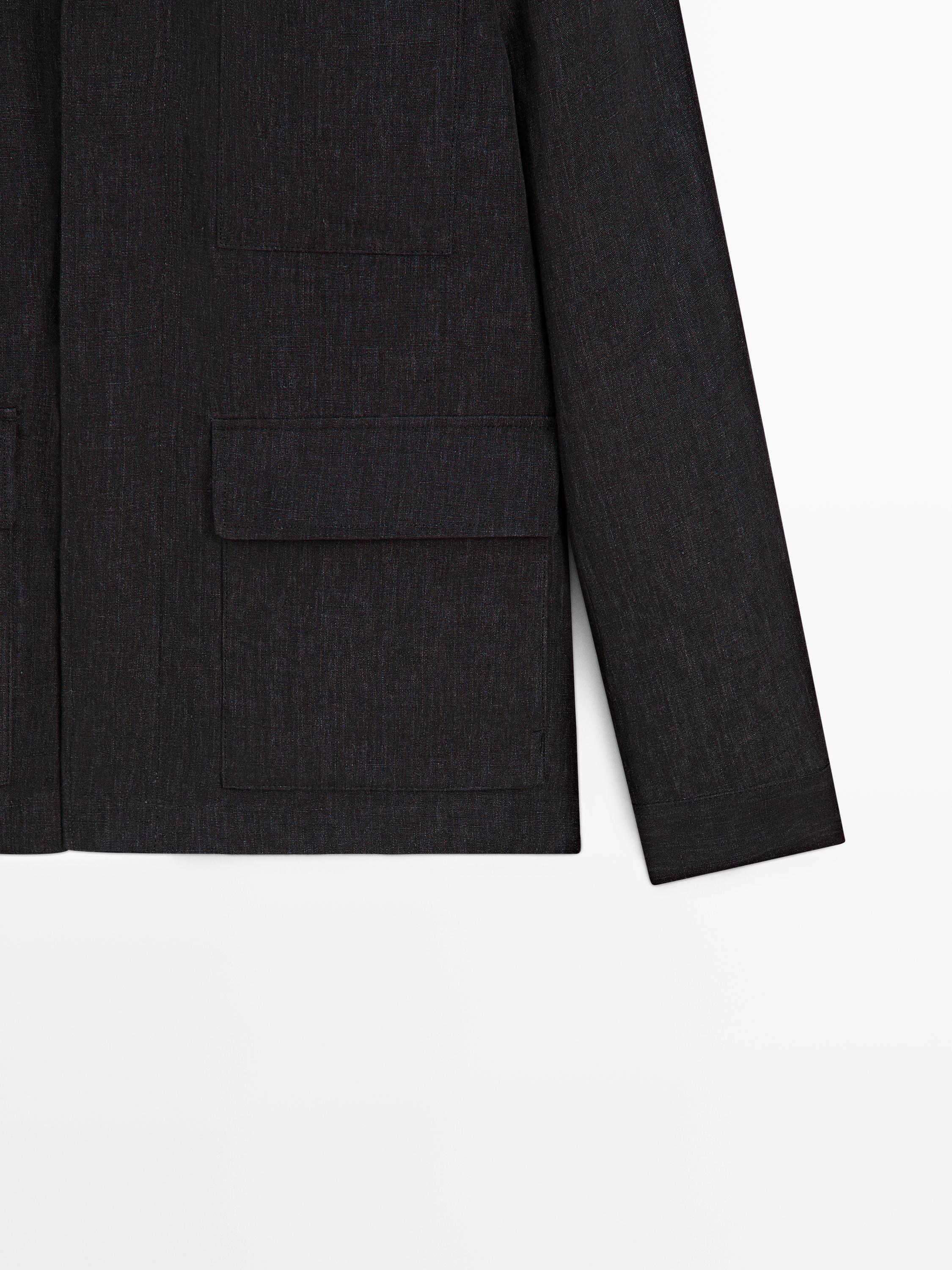 Total look linen jacket